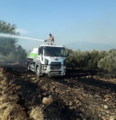 Anız Yangınına yeni Arazözümüz ile müdahale edildi